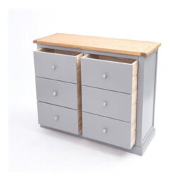Cabinet Bits Rocca 6 Drawer Chest Of Drawers Chrome Knob - thumbnail 4