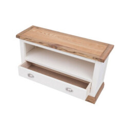Cabinet Bits Tropea Off White 1 Drawer Tv Cabinet Chrome Cup Handle - thumbnail 4