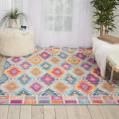 Nourison Passion Psn02 Multicoloured Rug-114Cm X 175Cm - image 1