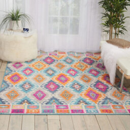 Nourison Passion Psn02 Multicoloured Rug-114Cm X 175Cm - thumbnail 1