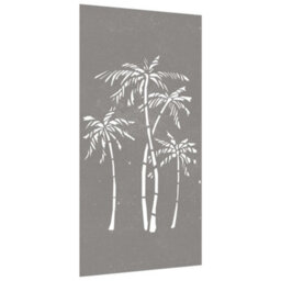Walplus Garden Wall Decoration 105X55 Cm Corten Steel Palm Tree Design - thumbnail 3