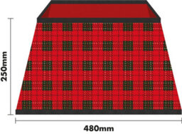 Netagon St Helens Home And Garden Red Tartan Christmas Festive Tree Skirt - thumbnail 2