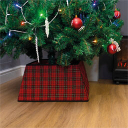 Netagon St Helens Home And Garden Red Tartan Christmas Festive Tree Skirt - thumbnail 3