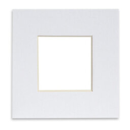 "Nicola Spring Picture Mount For 8 X 8"" Frame - Photo Size 4 X 4"" - White" - thumbnail 1