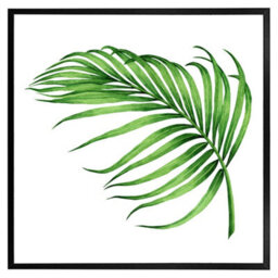 "Andrew Lee Botanical Leaf (Picutre Frame) / 16X16"" / Brown" - thumbnail 2