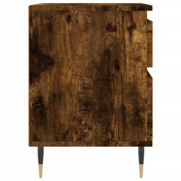Berkfield Bedside Cabinet Smoked Oak 40X35X50 Cm Engineered Wood - thumbnail 7