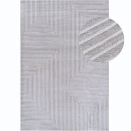 The Rugs Carmel Grey/cream Geometric Area Rug And Runner Non Shedding, Stain Resistant, Soft - thumbnail 2