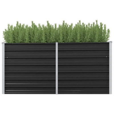 Berkfield Garden Raised Bed Anthracite 160X40X77 Cm Galvanised Steel - image 1