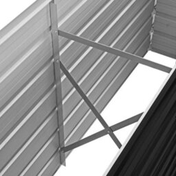 Berkfield Garden Raised Bed Anthracite 160X40X77 Cm Galvanised Steel - thumbnail 5