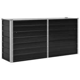 Berkfield Garden Raised Bed Anthracite 160X40X77 Cm Galvanised Steel - thumbnail 2