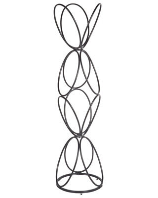 Wyld And Coco 160 Cm Freestanding Black Metal Coat Stand - Industrial Modern Jacket Rack - image 1