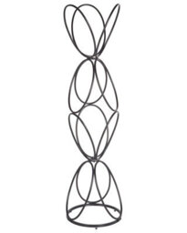 Wyld And Coco 160 Cm Freestanding Black Metal Coat Stand - Industrial Modern Jacket Rack - thumbnail 1