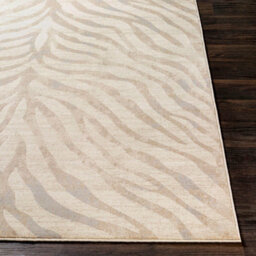 Livabliss City-Animal Print Beige Grey Taupe Boho Zebra Pattern Living Dining Bedroom Rug 120 X 170 Cm Easy Care, Non Shedding - thumbnail 5