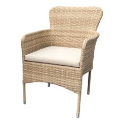 GoodHome Elos Beige Rattan Effect 6 Seater Dining Set - thumbnail 4
