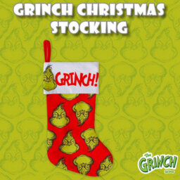 Grinch Christmas Stocking 40Cm X 26Cm White Cuff Multi Grinch X 1 - thumbnail 3