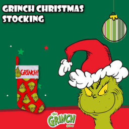 Grinch Christmas Stocking 40Cm X 26Cm White Cuff Multi Grinch X 1 - thumbnail 7