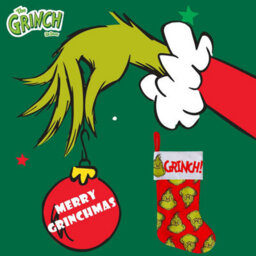 Grinch Christmas Stocking 40Cm X 26Cm White Cuff Multi Grinch X 1 - thumbnail 6
