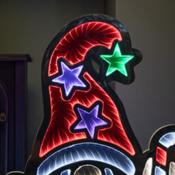 Samuel Alexander 60Cm Light Up Christmas Gonk With Candy Cane Infinity Decoration With Leds - thumbnail 5