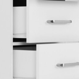 Seconique Dakota 5 Drawer Narrow Chest Of Drawers White - thumbnail 8