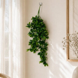 70Cm Artificial Trailing Laurel Leaf Hanging Plant Realistic Green Plastic Foliage - thumbnail 3