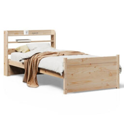Berkfield Bed Frame With Headboard Without Mattress 90X200 Cm - thumbnail 2