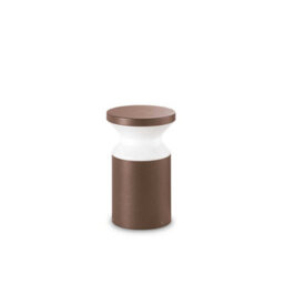 Ideal Lux Luminosa Torre Outdoor Pedestal Light Coffee Ip44