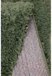 Melrose Venus Shaggy High Pile Sage Green Area Runner Rug 067/200Cm - thumbnail 4
