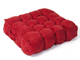 Lancashire Textiles Faux Suede Booster Cushion - Terracotta