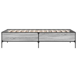 Berkfield Bed Frame Without Mattress Grey Sonoma 100X200 Cm - thumbnail 5