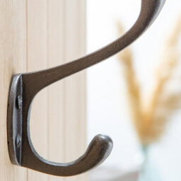 Hammer and Tongs Hammer & Tongs Hat & Coat Hook - W40mm X H105mm - Black - thumbnail 6