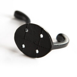 Hammer and Tongs Hammer & Tongs Hat & Coat Hook - W40mm X H105mm - Black - thumbnail 3