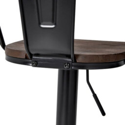 Thehotsale 2Pcs Swivel Height Adjustable Bar Chairs Stools With Backrest For Breakfast Bar, Counter, Kitchen And Home Barstoolsin - thumbnail 8
