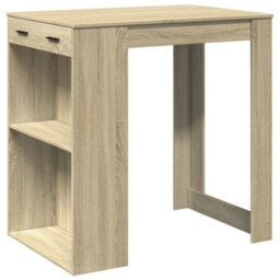 Berkfield Bar Table Sonoma Oak 102X70X103.5 Cm Engineered Wood - thumbnail 2