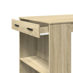 Berkfield Bar Table Sonoma Oak 102X70X103.5 Cm Engineered Wood - thumbnail 8
