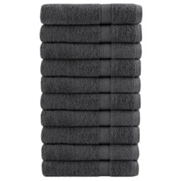 Berkfield Premium Sauna Towels Solund 10Pcs Anthracite 80X200Cm 600Gsm - thumbnail 1