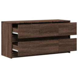 Berkfield Tv Cabinet With Led Brown Oak 100X34X50 Cm Engineered Wood - thumbnail 9