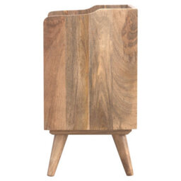 Artisan Furniture Scandinavian Styled Bedside With 3 Cut Out Drawers - thumbnail 8