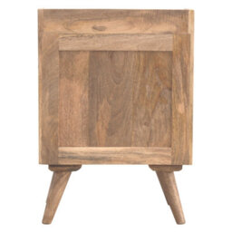 Artisan Furniture Scandinavian Styled Bedside With 3 Cut Out Drawers - thumbnail 4