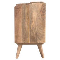 Artisan Furniture Scandinavian Styled Bedside With 3 Cut Out Drawers - thumbnail 5
