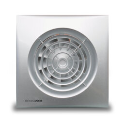 "Envirovent Silent 100mm Silver 4"" Ultra Quiet Bathroom Standard Extractor Fan" - thumbnail 1