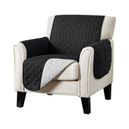 Black Sofa Cover - 1 Seat Armchair - thumbnail 6