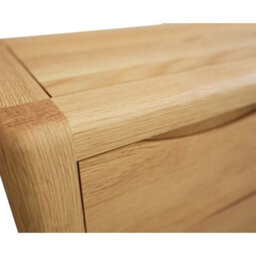 Furniture 48 Dereham Solid Oak Wide Chest Of Drawers - thumbnail 3