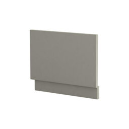 Royal Bathrooms Modena 800mm Satin Grey Mdf Straight Shower Bath End Panel Wooden