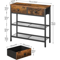 Console Table Hallway Table With Storage Sofa Table For Small Space - thumbnail 2