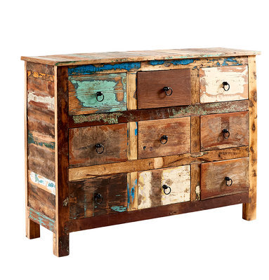 Buttercup Farm Coastal 9 Drawer Chest - Wood - L40 X W120 X H90 Cm - image 1
