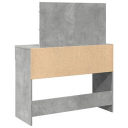 Berkfield Dressing Table With Led Concrete Grey 100X40X120 Cm - thumbnail 7