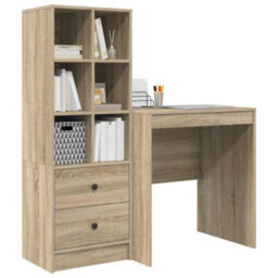 Walplus Desk With Storage With Drawer 2 Pcs Sonoma Oak 70 X 50 X 76 Cm - thumbnail 3