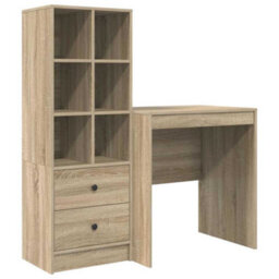 Walplus Desk With Storage With Drawer 2 Pcs Sonoma Oak 70 X 50 X 76 Cm - thumbnail 2