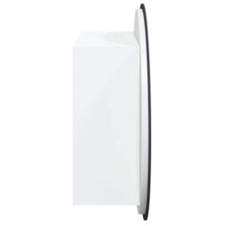 Vidaxl Bathroom Cabinet With Round Mirror&led White 40X40X17.5 Cm - thumbnail 7