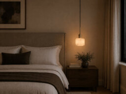 Brass bee Alabaster Pendant Light. Solid Brass Hanging Light. Satin Brass - thumbnail 7